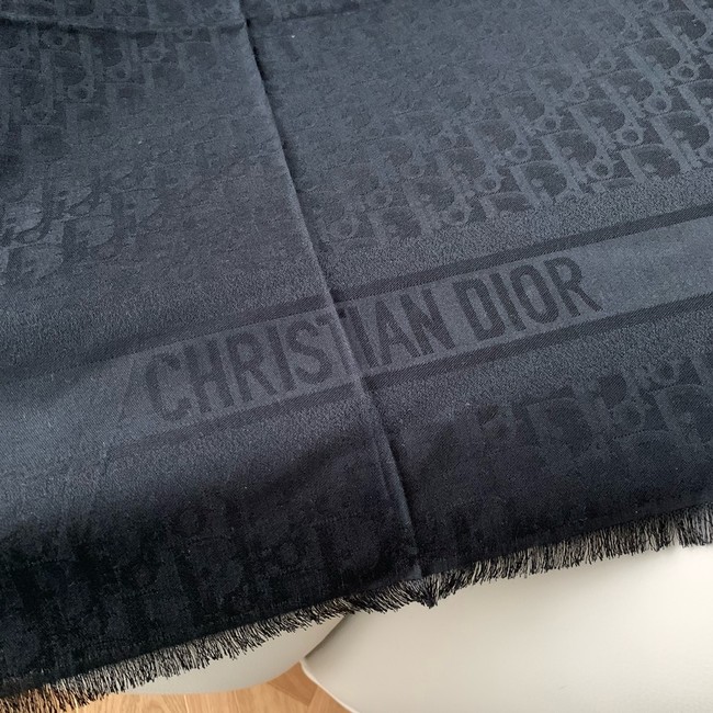 Dior Oblique Shawl Rosewood Pink Cashmere and Silk Jacquard KY079