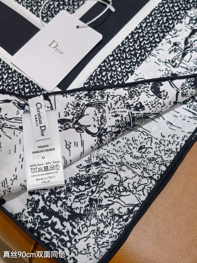 Dior Shawl Cashmere and Silk Jacquard KY089