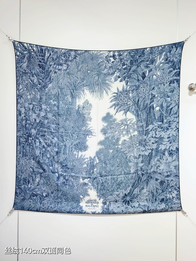 Hermes Shawl Cashmere and Silk Jacquard KY087