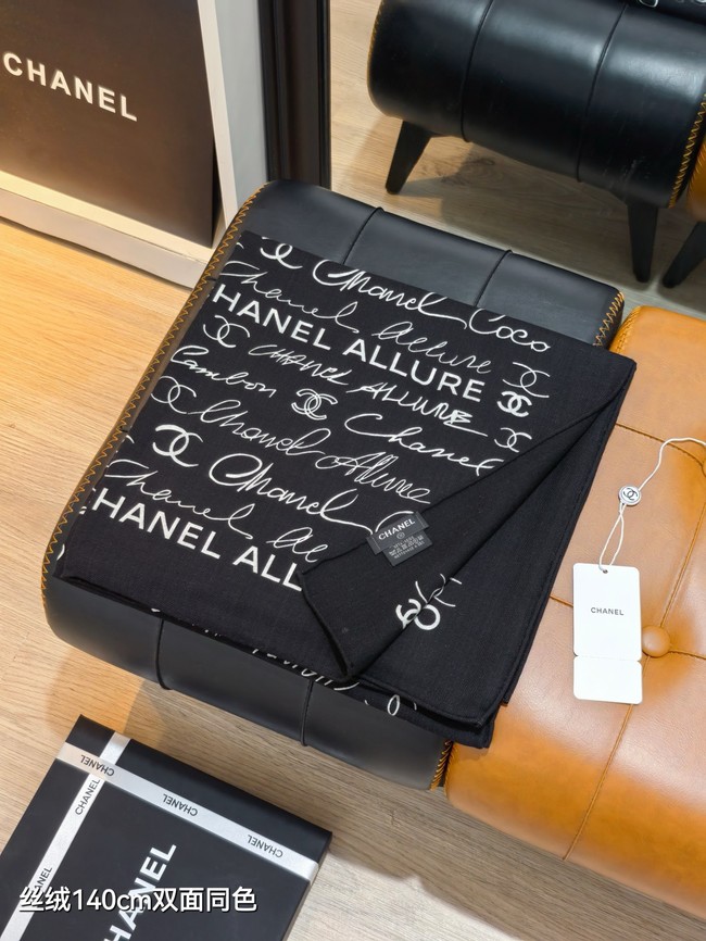 Chanel Shawl Cashmere and Silk Jacquard KY103