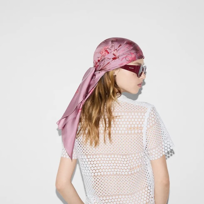 Gucci Shawl Cashmere and Silk Jacquard KY117