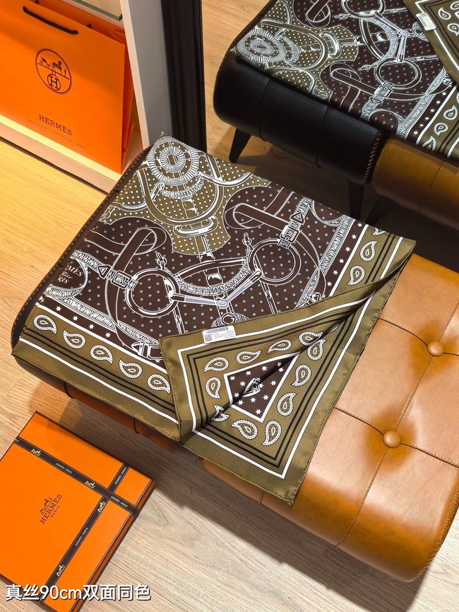 Hermes Shawl Cashmere and Silk Jacquard KY102