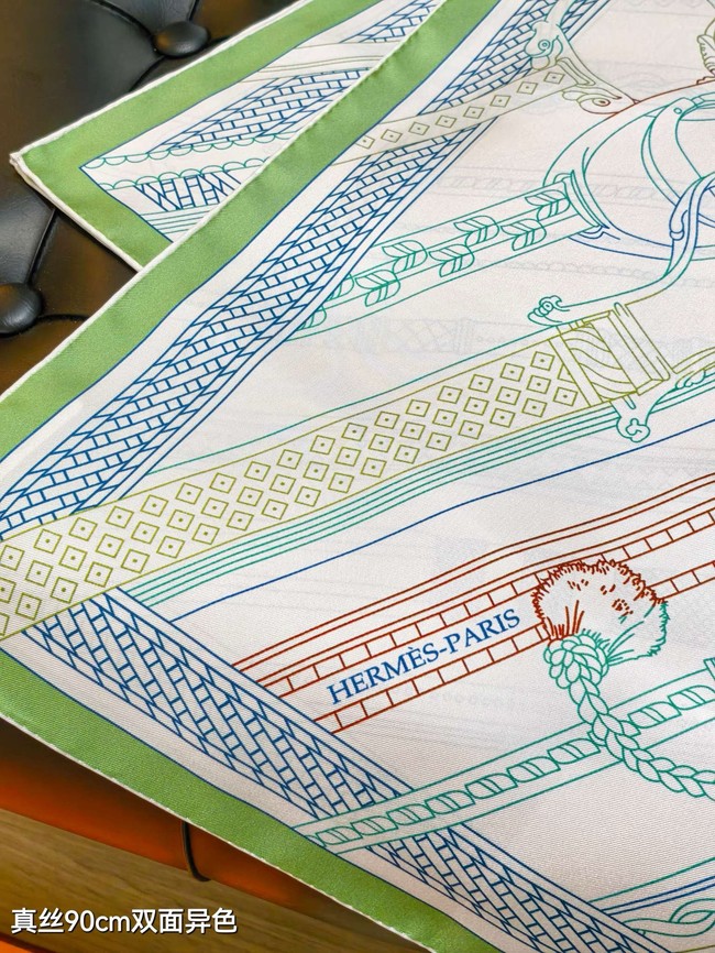 Hermes 90 Square Scarf Silk Twill KY156