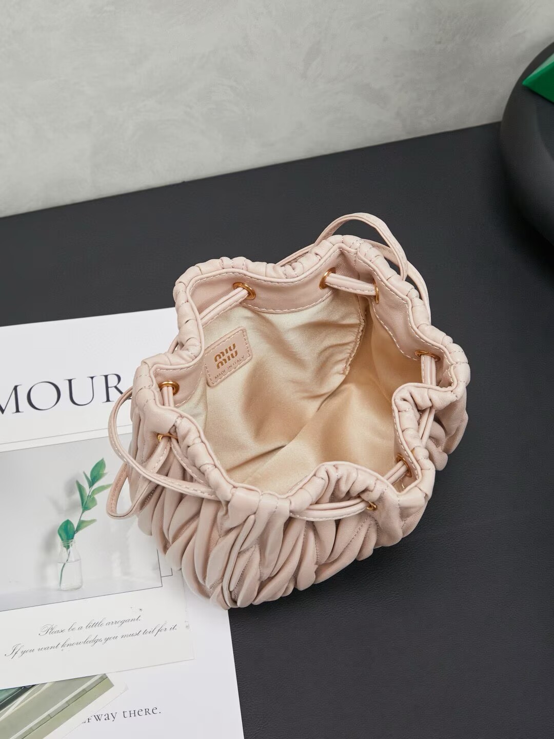 MIU MIU Matelasse Nappa Original Leather Bag 5ND022 Light Pink MIU MIU Matelasse Nappa Original Leather Bag 5ND022 Light Pink