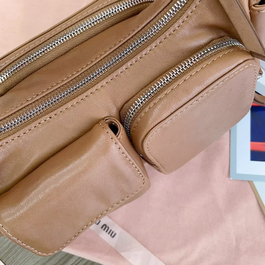 MIU MIU Original Leather Top Handle Bag 5BC146 Brown MIU MIU Original Leather Top Handle Bag 5BC146 Brown