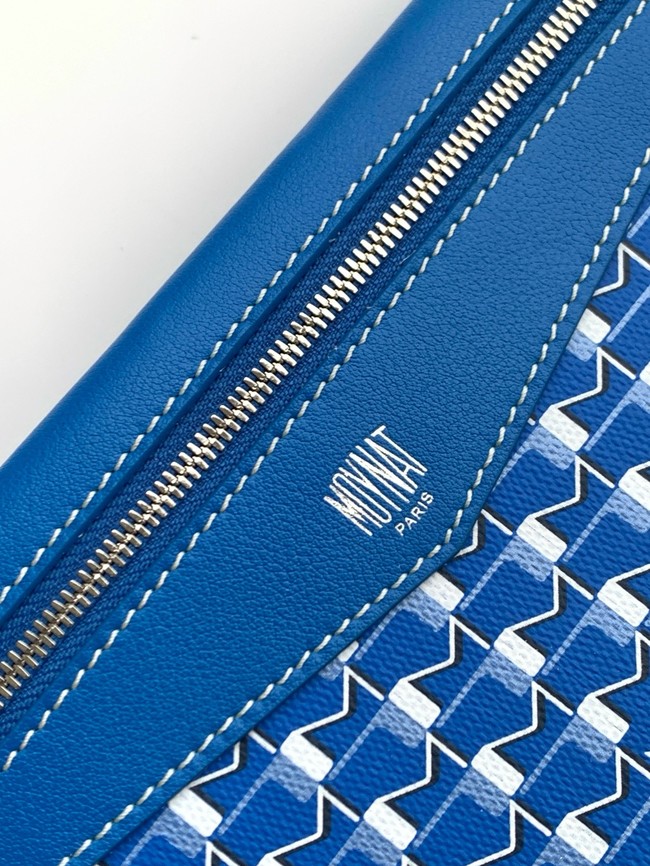 Goyard Calfskin Leather Tote Bag GM 3365 blue