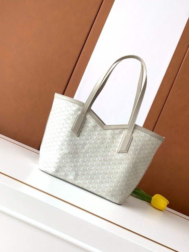 Goyard Calfskin Leather Tote Bag PM M8003 gray