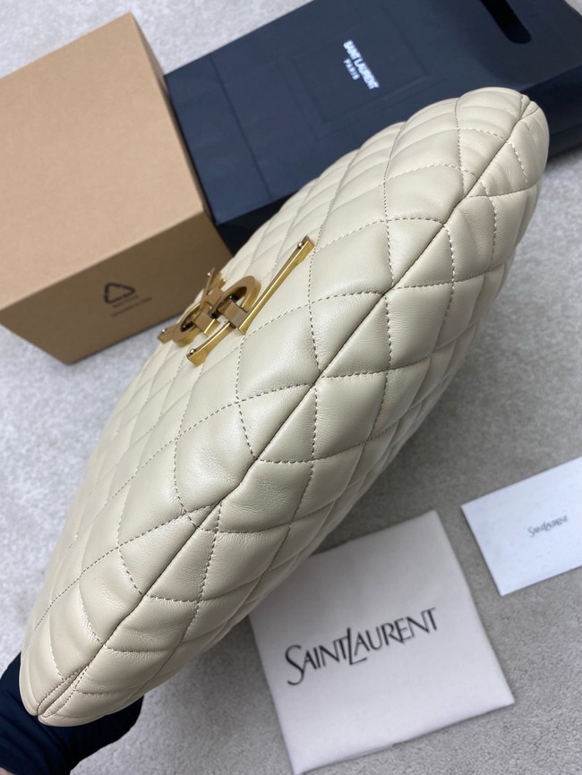 Yves Saint Laurent ICARE hobo in quilted nappa 858160 BLANC VINTAGE