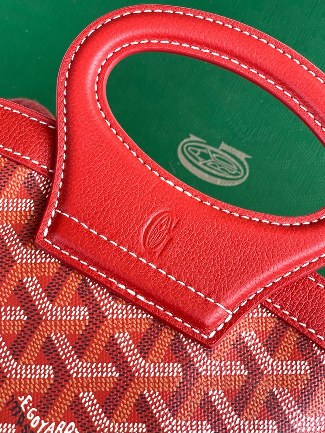 Goyard Calfskin Leather Tote Bag PM 00249 red