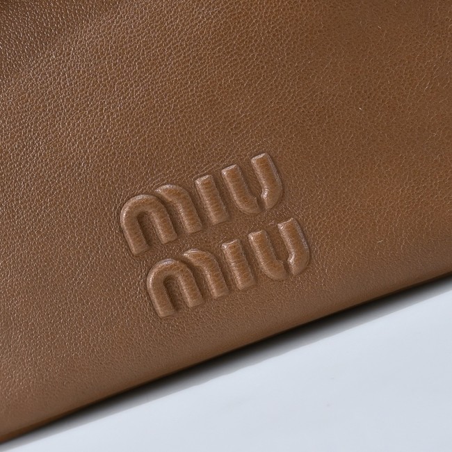 MIUMIU Nappa leather bag 5NR461 brown