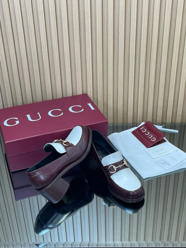Gucci Womens heeled loafer with Horsebit 45109-2