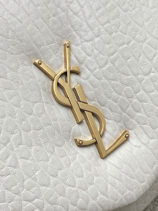 Saint LaurentCALYPSO SMALL IN GRAINED LAMBSKIN 734153 BLANC VINTAGE