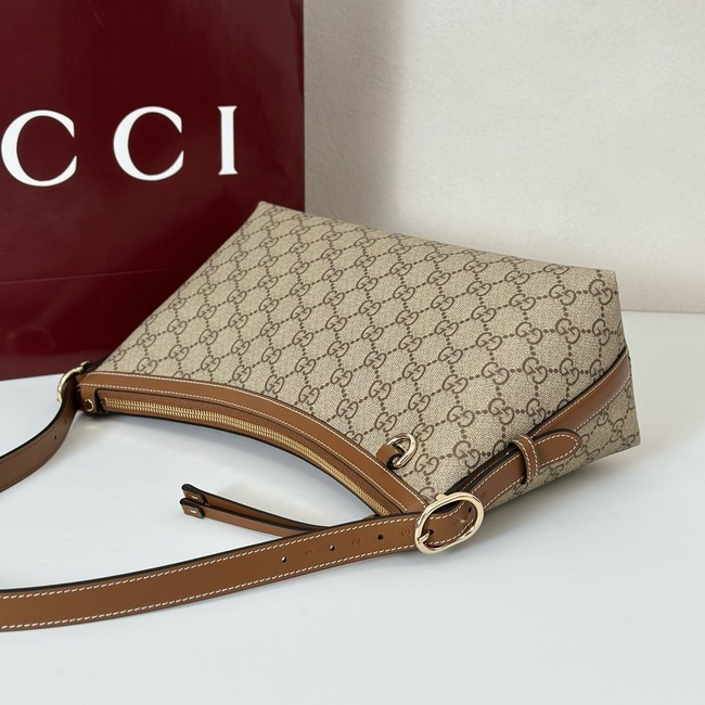 Gucci GG Emblem medium shoulder bag GG canvas 847449 brown