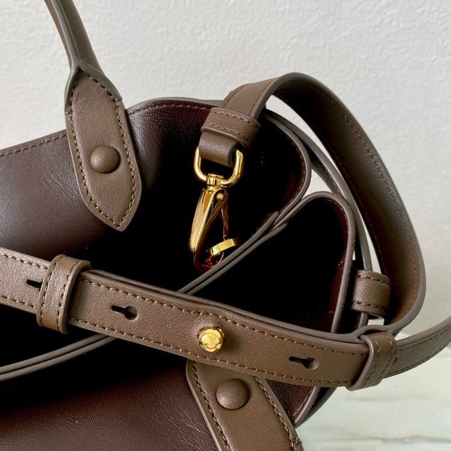 Prada medium leather tote bag 1BA434 Caramel