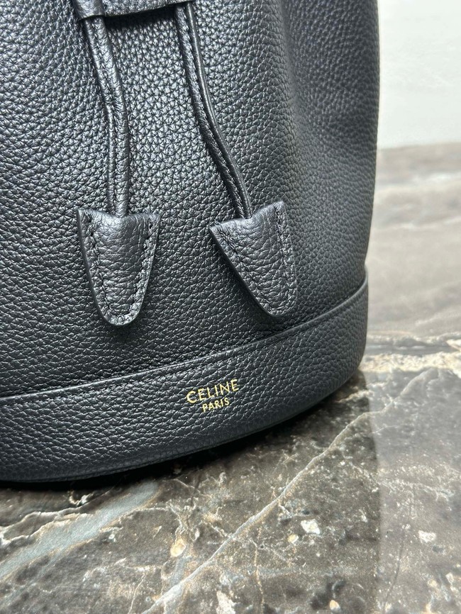 Celine TEEN CLARA BAG IN SUPPLE GRAINED CALFSKIN 121673 black