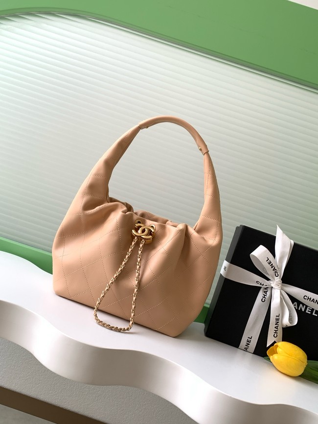 CHANEL Hobo Handbag AS5976 Apricot