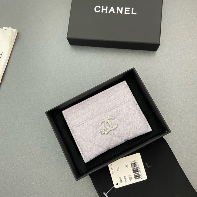 Chanel Classic Card Holder AP4814 light gray