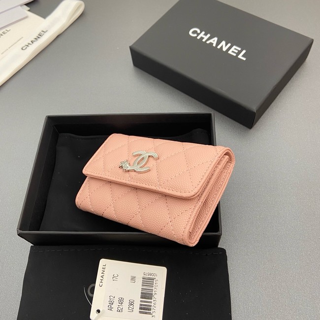 Chanel Flap Card Holder AP4812 pink