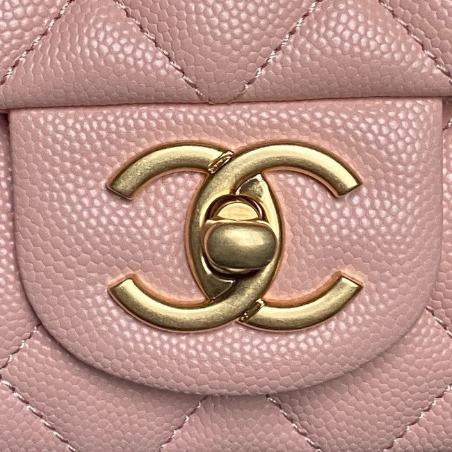 CHANEL Clutch With Chain AS2701 pink&Gold Metal