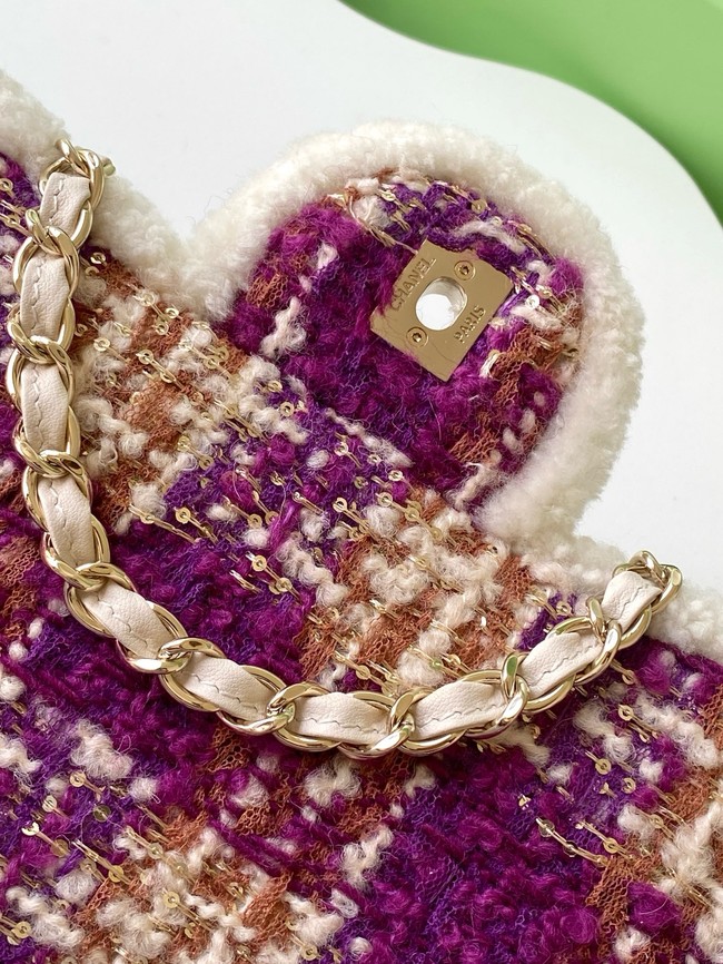 CHANEL Large Flap Bag AS5686 Fuschia&Pink