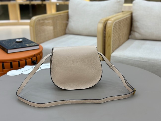 Chloe Grained Calfskin MARCIE saddle bag 31054 Cream
