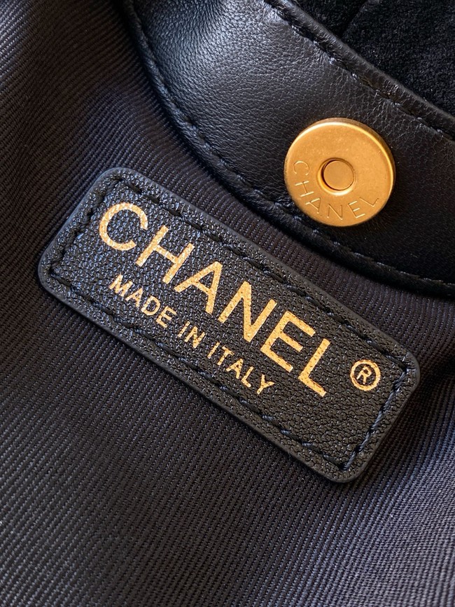 CHANEL mini Hobo Bag Suede AS4981 black