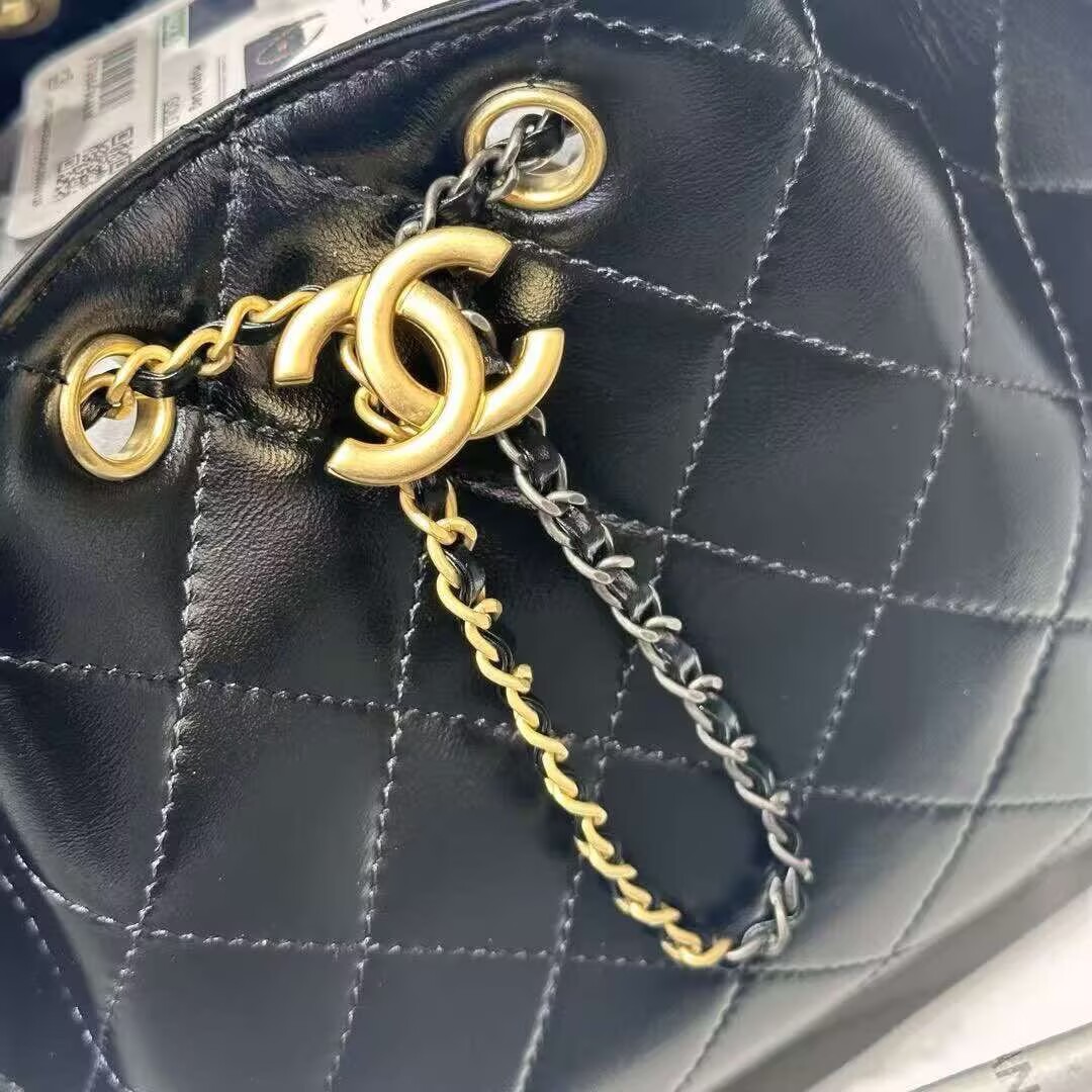 CHANEL 25 SMALL ORIGINAL LEATHER HANDBAG AS5293 Black Gold&Silver-Tone CHANEL 25 SMALL ORIGINAL LEATHER HANDBAG AS5293 Black Gold&Silver-Tone
