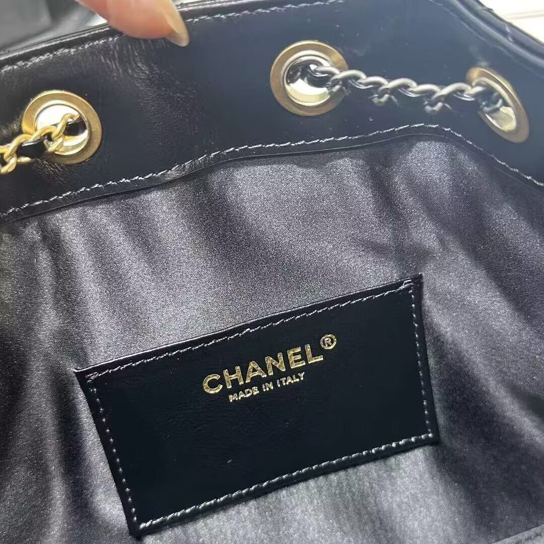 CHANEL 25 SMALL ORIGINAL LEATHER HANDBAG AS5293 Black Gold&Silver-Tone CHANEL 25 SMALL ORIGINAL LEATHER HANDBAG AS5293 Black Gold&Silver-Tone