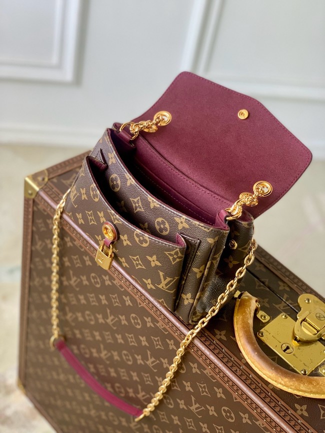 Louis Vuitton Monogram Canvas Shoulder Bag M27067 Purple red