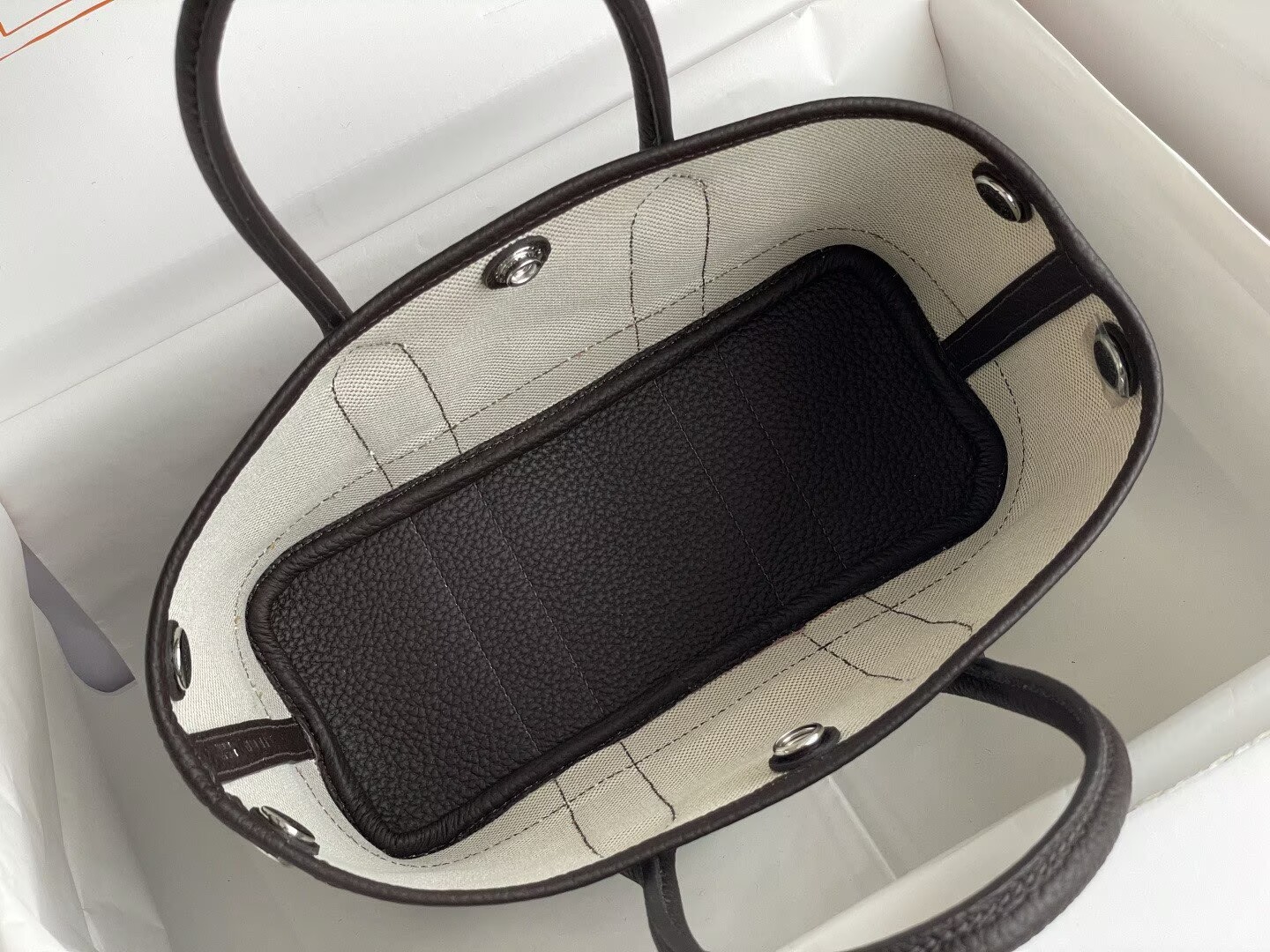 Hermes Mini Garden Party Tote Bags H3673 Black