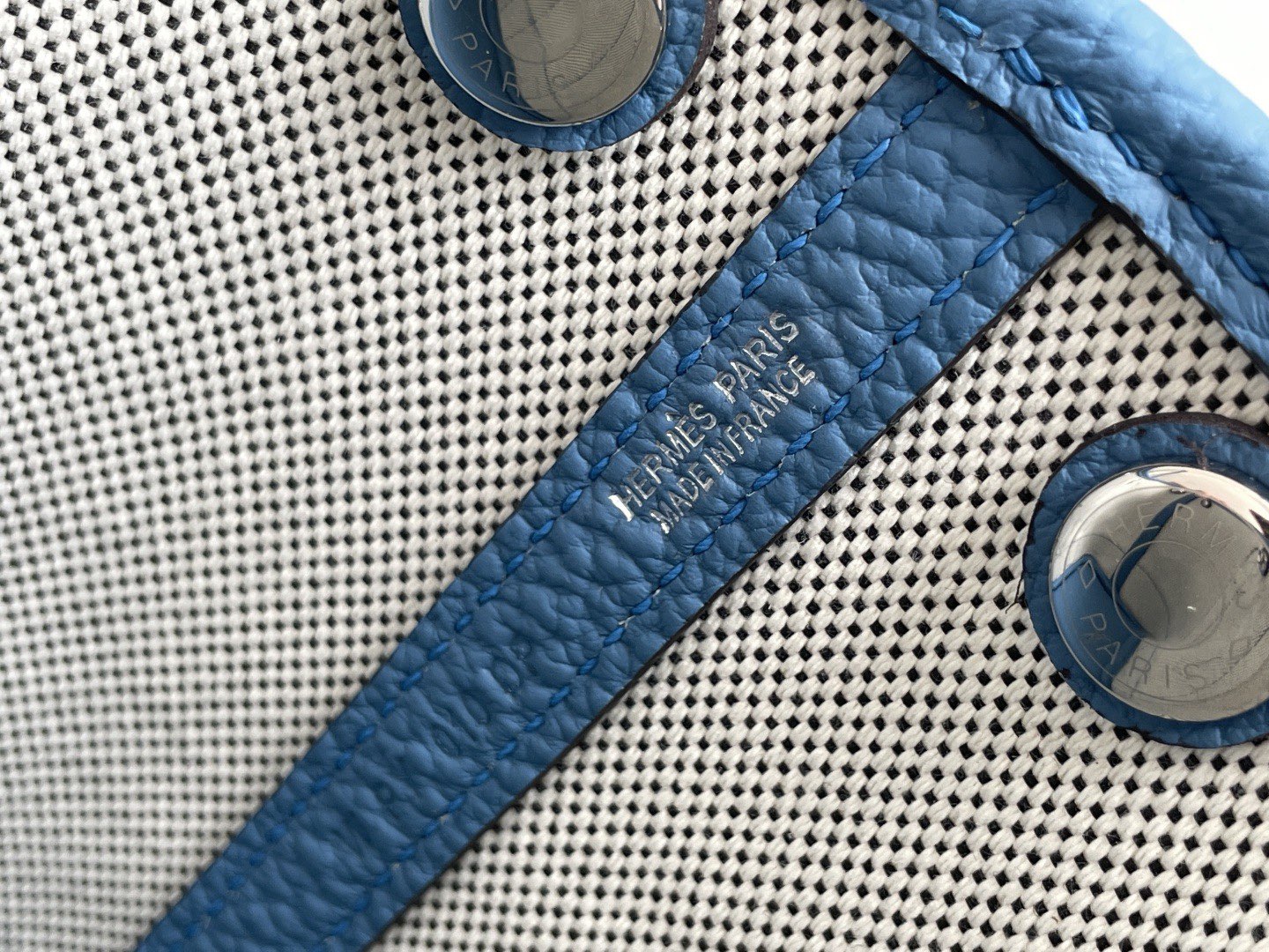 Hermes Mini Garden Party Tote Bags H3673 Blue Hermes Mini Garden Party Tote Bags H3673 Blue