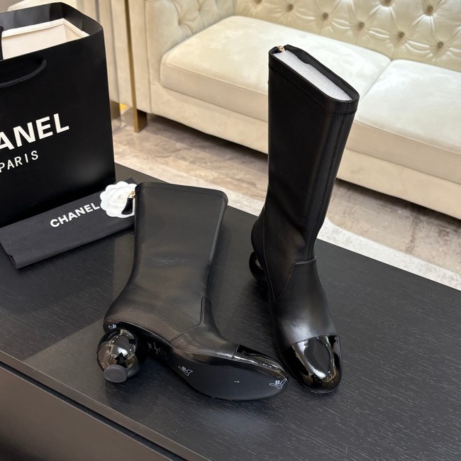 Chanel High Boots Calfskin & Patent Calfskin G46789-1