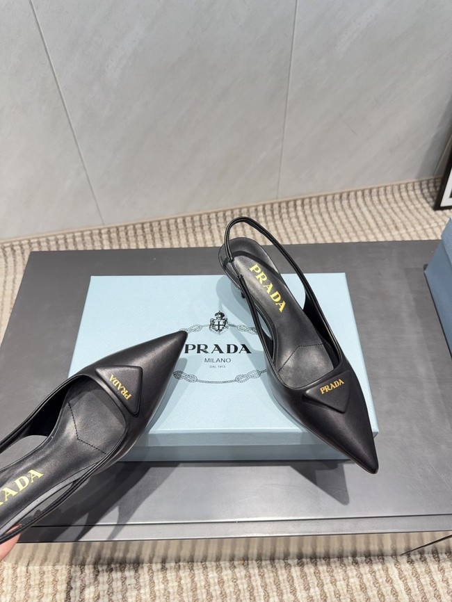 Prada leather slingback pumps 87220-8
