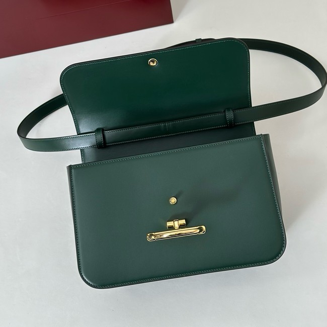 Gucci Siena medium top handle bag 855535 dark green