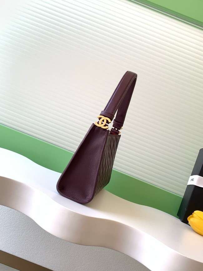CHANEL Shoulder Bag AS6045 burgundy