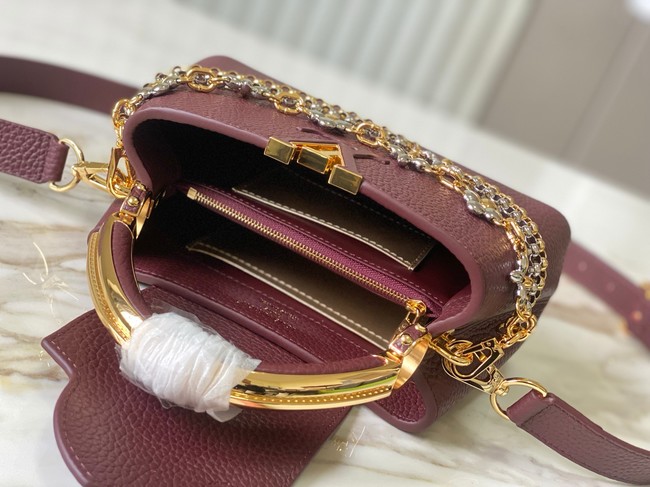 Louis Vuitton Capucines East-West BB M26345 Grenat Red