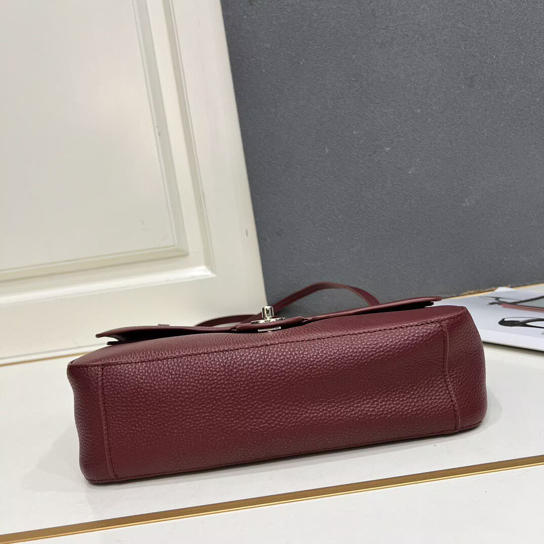 Chanel 26SS Original Leather Tote Shopping Bag 1A013 Burgundy Chanel 26SS Original Leather Tote Shopping Bag 1A013 Burgundy