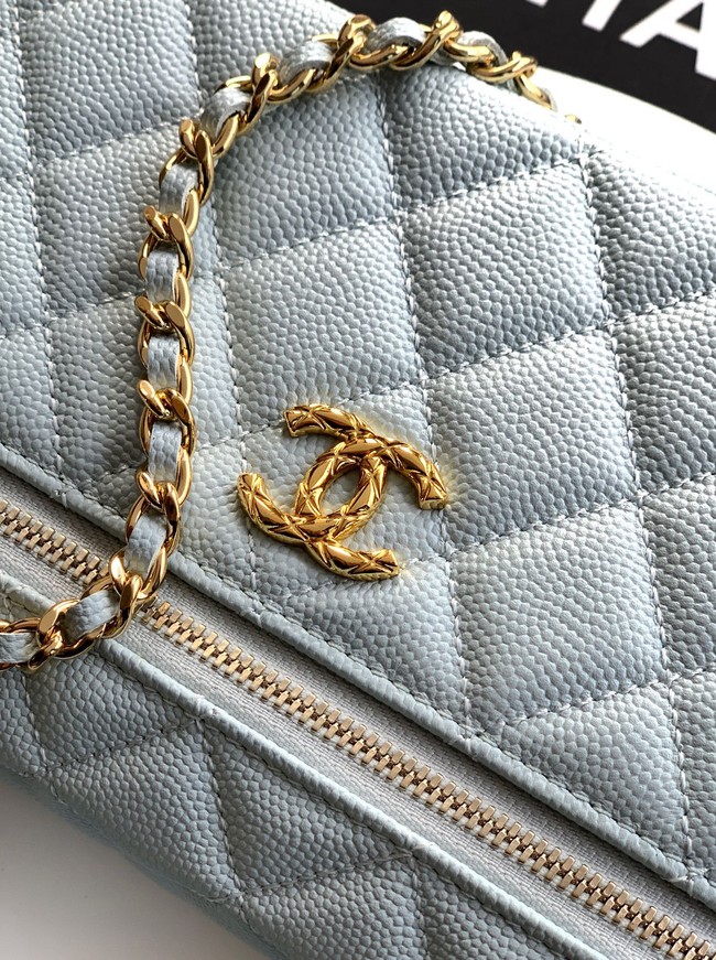 Chanel Vanity with Chain 26C AP4936 blue