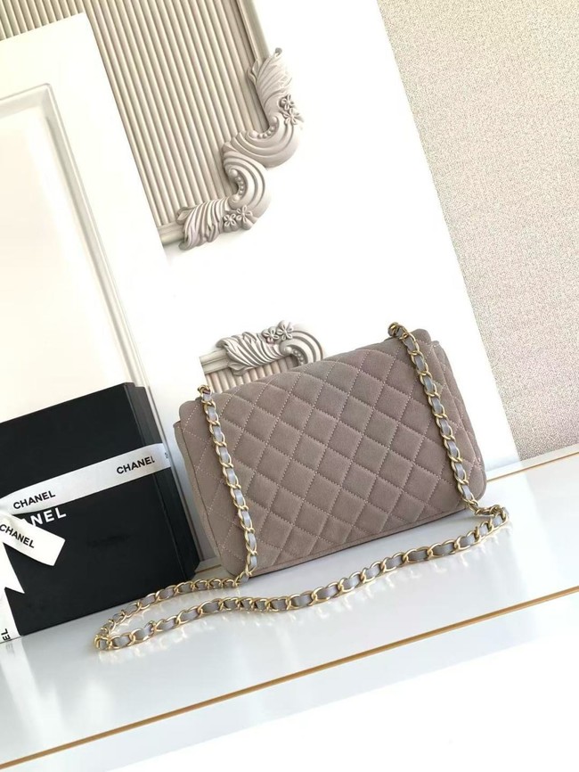 CHANEL Classic Handbag AS5991 gray