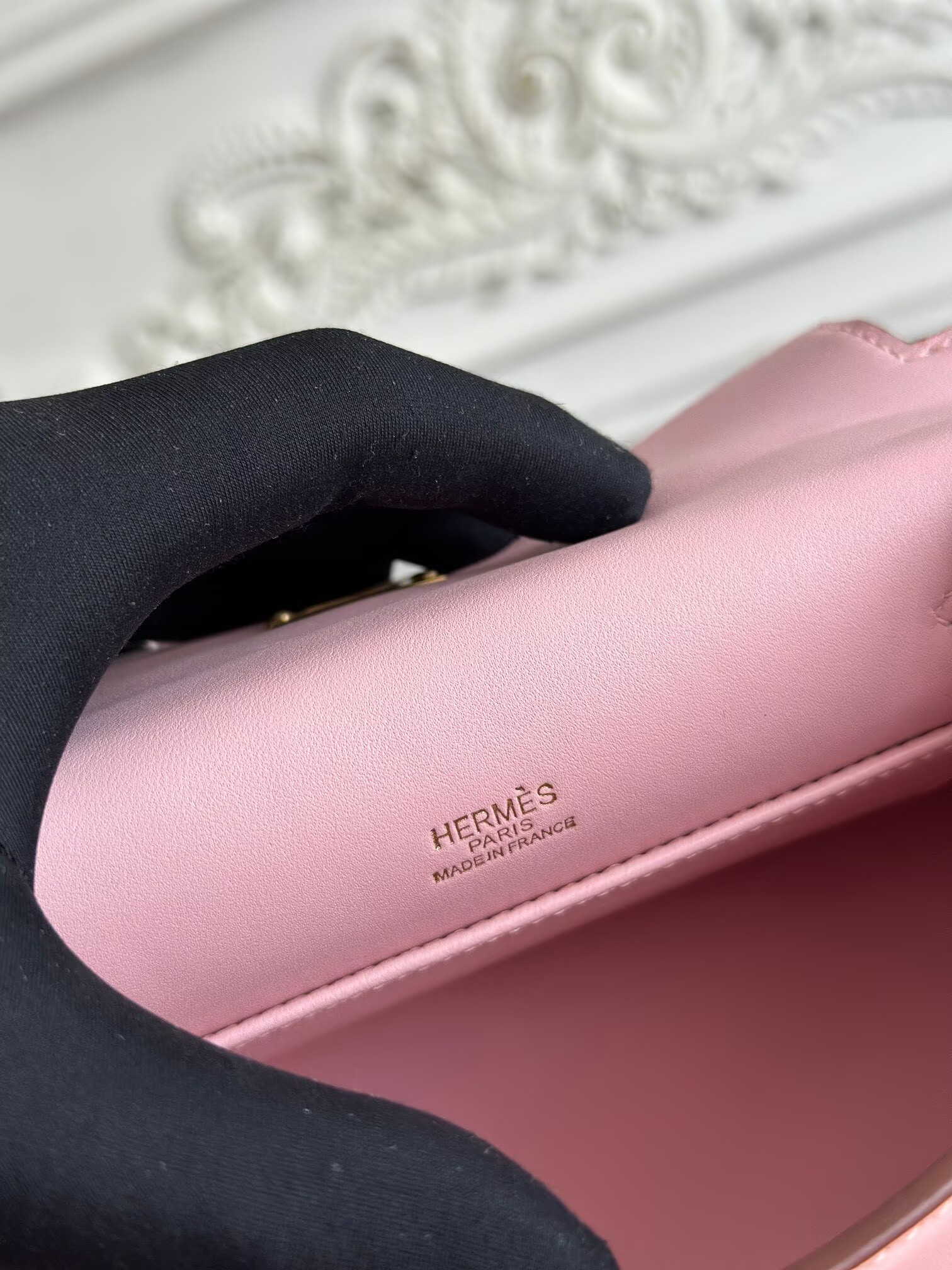 Hermes Original Swift Leather Mini Kelly K22CM H23560 Light Pink