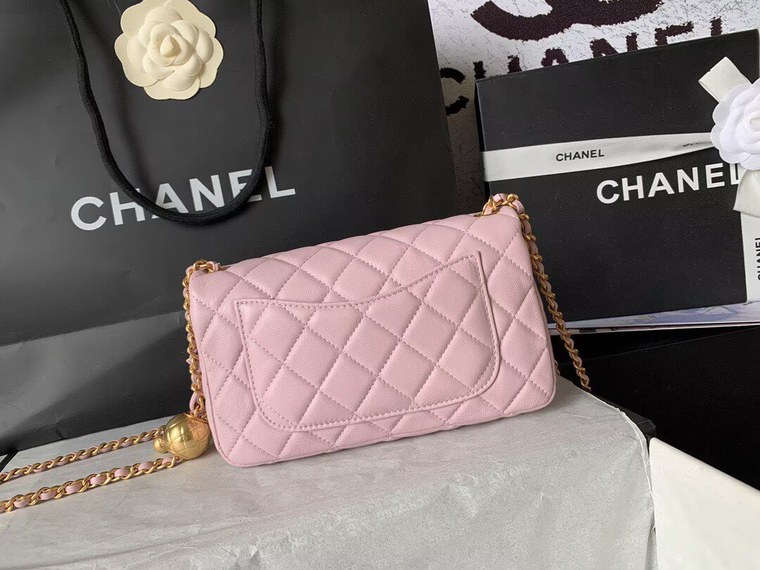 Chanel MINI Flap Bag Original Sheepskin Leather AS1787 Light Pink Chanel MINI Flap Bag Original Sheepskin Leather AS1787 Light Pink