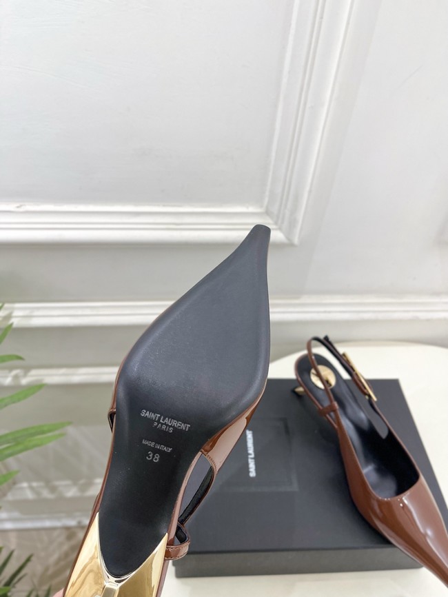 Saint Laurent JEANNE slingback pumps leather 21051-1
