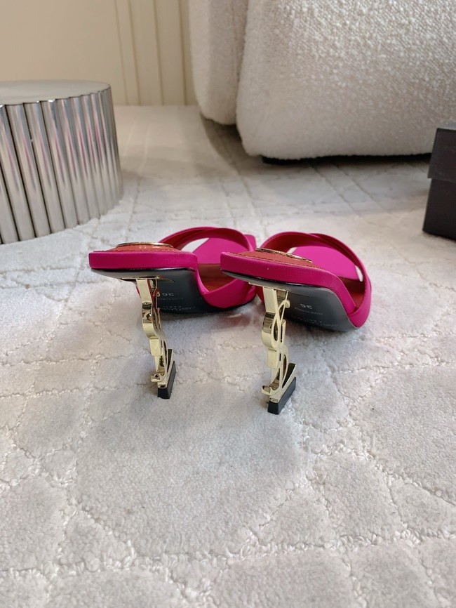 Saint Laurent CHANDELLE mules in satin crepe 15518-1