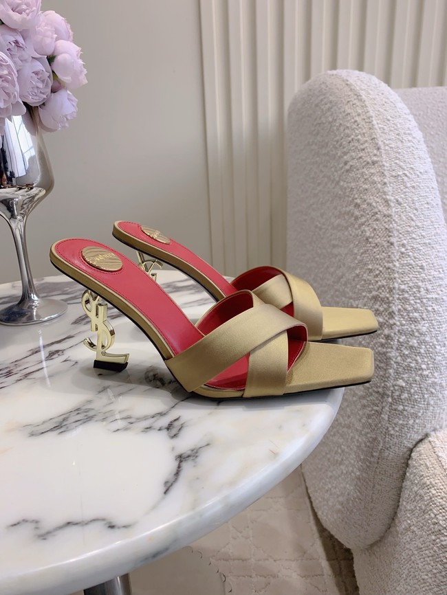 Saint Laurent CHANDELLE mules in satin crepe 15518-2