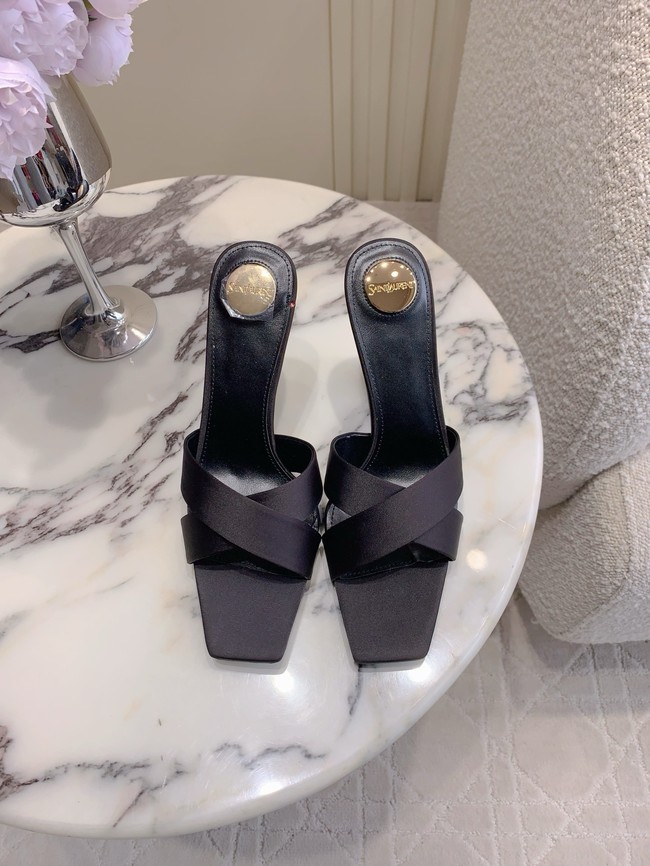 Saint Laurent CHANDELLE mules in satin crepe 15518-4