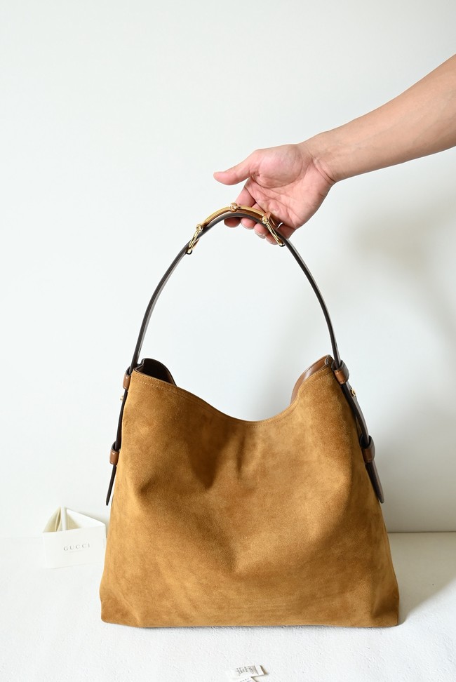Gucci Beatrix large tote bag 850546 Variation brown suede
