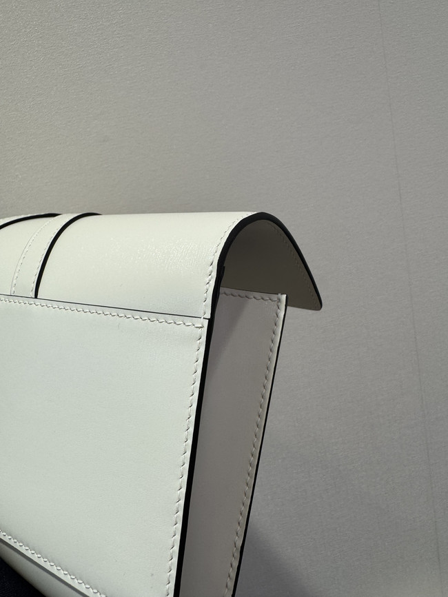 Hermes swift Leather Clutch 37568 Cream