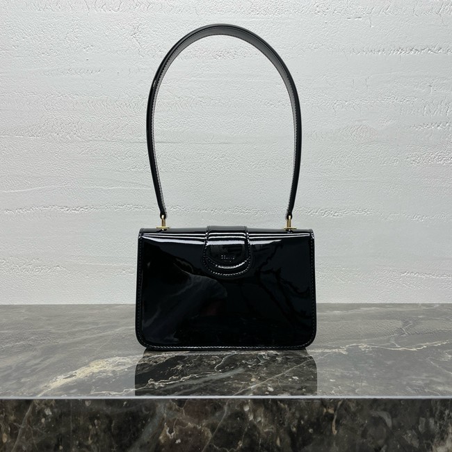 Celine TEEN CELINE JOSEPHINE bag IN PATENT CALFSKIN 121423 black