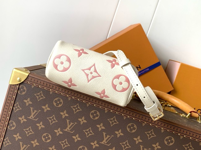 Louis Vuitton Nano Speedy M82450 Beige& pink
