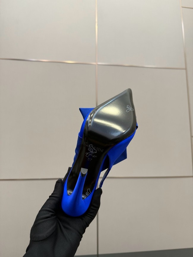 Saint Laurent AMALIA slingback pumps in satin crepe Heel 10.5CM 55726-10